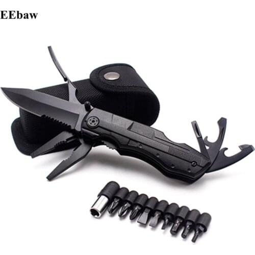 Multifunction Swiss Folding Knife Plier Stainless Steel Army Knives Pocket Hunting Outdoor Camping Survival Knife Tool