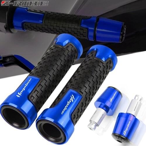 Motorcycle CNC 7/8" 22MM Handlebar Grips Handle Bar Cap Ends Plug For SUZUK Hayabusa GSXR1300 GSXR 1300 2008-2016 2015 2014 2013