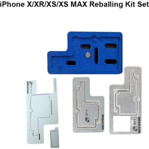 MECHANIC For iPhone X/XS/XR/XS MAX 3D BGA Reballing Stencil Kit Motherboard Middle Layer Planting Tin Template Soldering Net