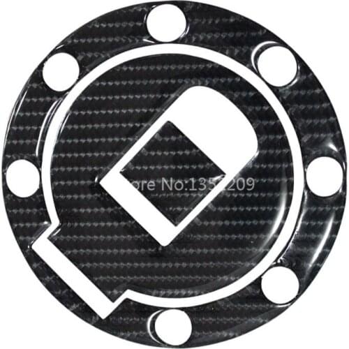 Black Pad Decals 3D Real Carbon Fiber Gas Fuel Cap Sticker Fit For YAMAHA XJR 1300 1200 400 FZR600