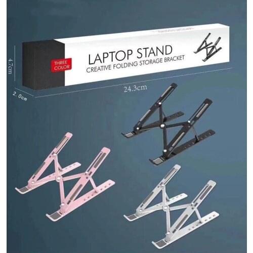 Desktop Portable Laptop Stand Verticle Desk Adjustableriser Bracket Notebook For Foldable Tablet Holder Base Accessories
