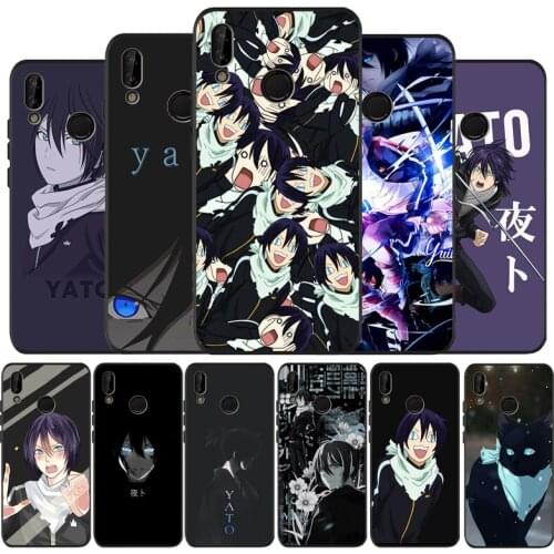 Noragami yato Anime Black Silicone Soft Phone Case For Huawei 40 30 20 10 9 Lite Pro P smart 2019 Y6 Y6 Prime2019 Y9 2018