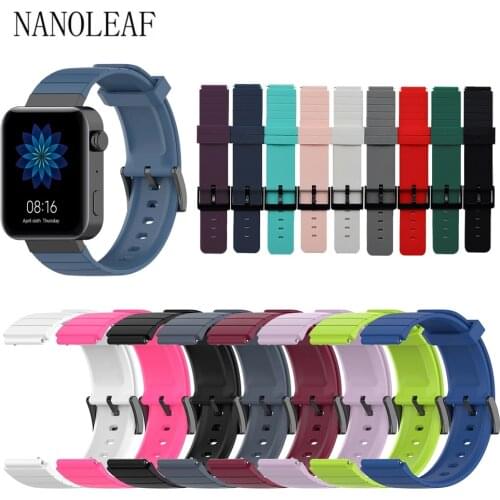 Silicone Strap for Xiaomi Smart Watch Replacement Wristband Men Women 18MM Watch Band Soft Breathable and Comfortable Watchband