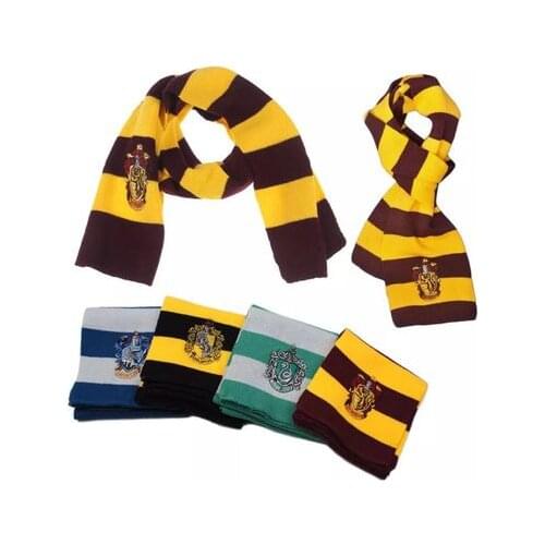 Adult Children Cosplay Scarf magic school accessories Cos Halloween Party Supplies Scarfs for winter scarf