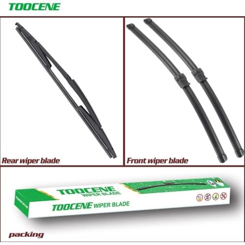 Front and Rear Wiper Blades For Fiat Croma 2005-2011 front Window Windshield Windscreen wiper 24+17+15"