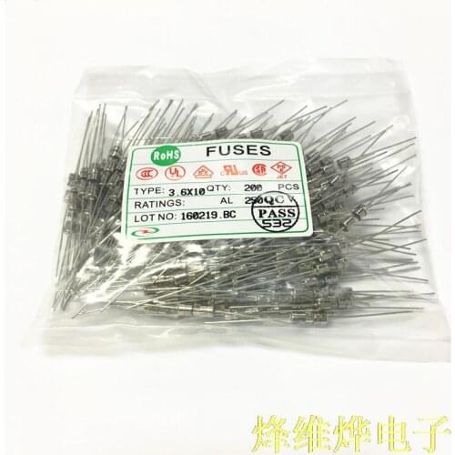 Glass fuse 3.6 * 10 T15A 250V slow blow fuse with a pin ( 400 / bag )