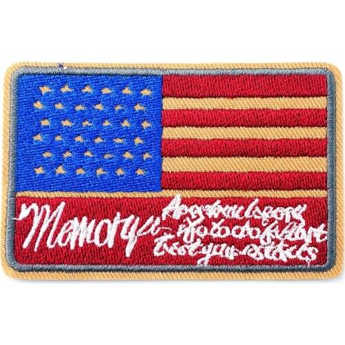 American Memory (Size:4.0x5.2cm) Cloth Badges Mend Decorate Patch Jeans Bag Clothes Apparel Sewing Decoration Applique Patches