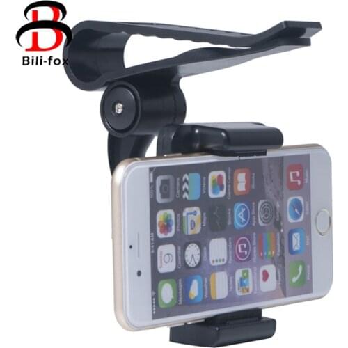 Bili-Fox 360 Rotating Sun Visor Mount Holder Stand Universal Smartphone Car Phone Holder For iPhone Samsung Mobile GPS Holder