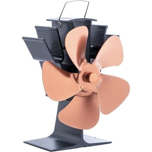 Wood-burning Real Fire Fireplace Fan Wood Stove Fan Larger Air Flow Perfect Ideal Gift for Your Home and Friends