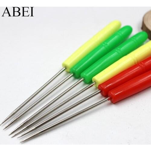 10pcs/lot Knitting Awl Quilling Paper Tools Plastic Handle awl DIY Handmade Patchwork Sewing Ornaments Stitching Drill