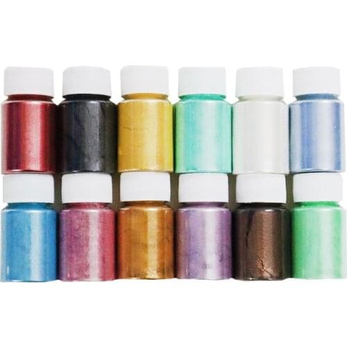 10g Nail Natural Cosmetic Grade Mica Powder Fine Mica Pigment Powder For DIY Soap/Bath Bombs/Epoxy Resin/Lip Gloss/Nails/Candle