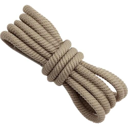 Shoe Accessory 4.5MM Khaki Strong Polyester Ropes For Hiking Boots Unisex Women Sneaker 2021 Shoelaces For Adult Kid