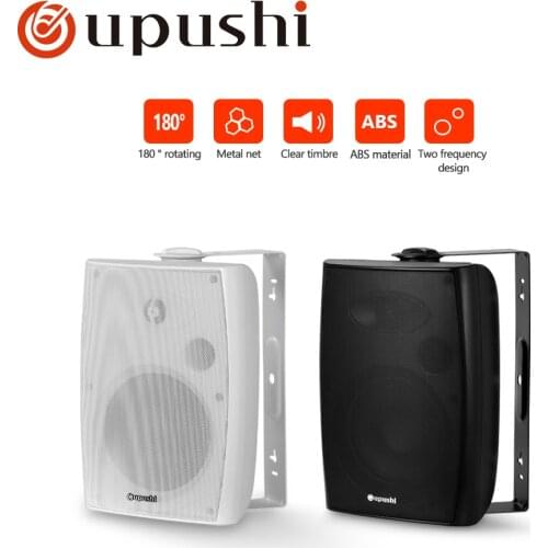 Oupushi pa sound system 20w,30w,40w on wall speakers 2 way pa speakers wall mounts with home audio amplifier