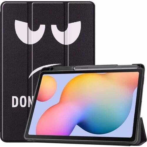 Slim Leather PU Case For Samsung Galaxy S6 Lite 10.4 2020 P610 P615 SM-P610 SM-P615 Tablet Funda TPU Cover With Pencil Holder