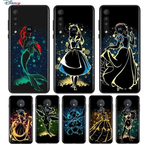 Elsa Ariel Princess For Motorola G9 G8 G Stylus Power One Fusion Hyper Edge E7 E6 5G Plus Play Lite Soft Phone Case