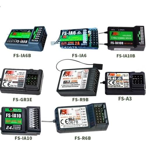 Flysky FS-GR3E FS-A3 FS-A6 FS-R6B FS-X6B FS-iA6 FS-iA6B FS-BS6 FS-A8S FS-R9B FS-iA10 FS-iA10B Rc receptor para Flysky transmisor