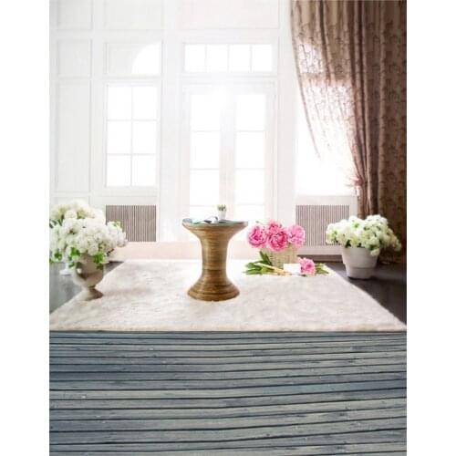 5x7ft Living Room Table Flowers Photography Backdrops Photo Props Studio Background