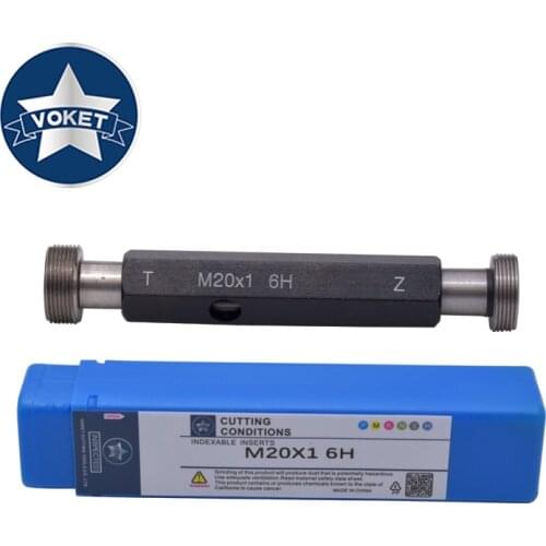 VOKET Steel Mer-cury Gage Metric Fine Thread Plug Gauge High Quality wholesale M18 M20 M24 M27 M30 M33 X1 X1.5 X2 X3