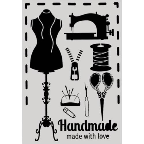 Sewing Machine Model Mosaic Diamond Painting Handmade with Love Square Diamond Dots Picture Rhinestones Diamond Embroidery Bead