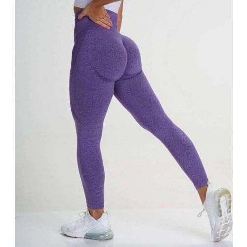 Push Up Elastic Leggings Ladies Skinny Solid Color Fitness Leggins Women Suitable Ankle-Length Jogging Gym Leggins