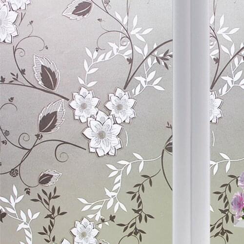 60*200cm Frosted Opaque Glass Window Film For Window Privacy Adhesive Glass Stickers Home Decor Mixed Color Bedroom