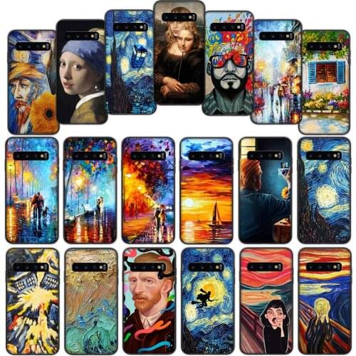 Painting Van Gogh Starry Night Soft Cover Case for Samsung Galaxy Note 10 20 Ultra S10 Plus S10e Lite