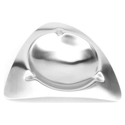 Fathers day gifts triangular stainless steel portable ashtray fashion creative Continental practical metal bar ashtray