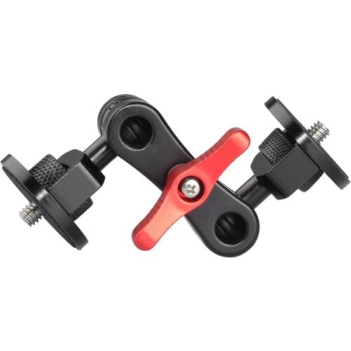 Adjustable Ball Magic Arm Mount Adapter with Dual Ball Head (1/4'' Screw) Monitor Mount for DSLR Camera Rig/Monitor/LED Lights