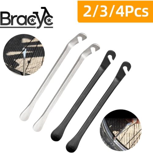 4/3/2 PCS Bicycle Tire Lever Mountain Bike Tyre Opener Spoon Steel/Plastic Pry Up Tool MTB Cycling Wheel Remover Repair Kit