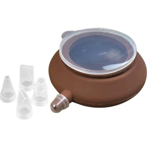 Silicone Macaron Baking Decorating Pen Pastry Cream Cake Muffin 5 Nozzle Set