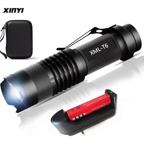 8000LM Mini Led flashlight Super Bright torch Q5/T6/L2 linterna led lanterna Zoomable fishing Camping Bicycle Light 14500/18650