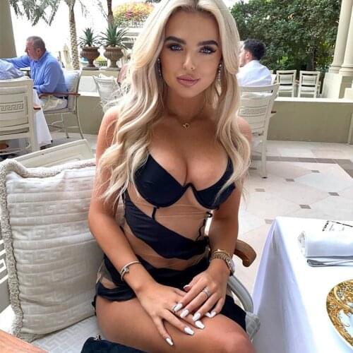 Townlike Oblique Stripe Patchwork Chic Dress Women Midi 2021 Summer Dress Spaghetti Strap Strapless Sexy Party Dresses Vestidos