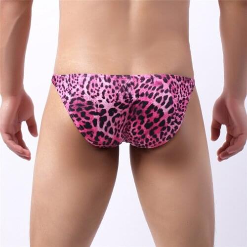 Men Briefs Sexy Underwear Comfortable Male Bikini Slip Homme Man Underpants Brief Men Pouch Gay Fashion Leopard Print Cuecas XXL