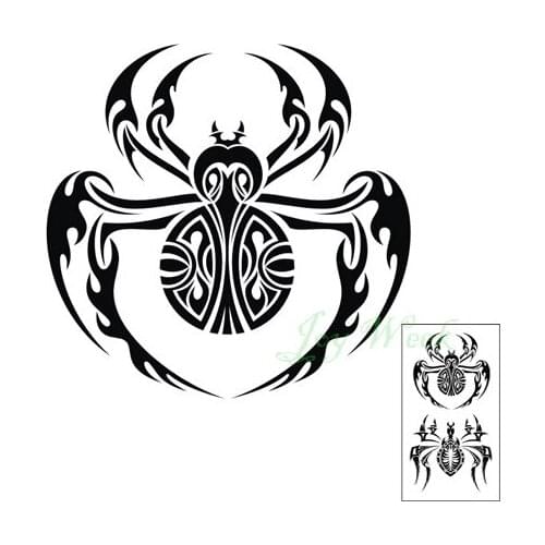 Waterproof Temporary Tattoo sticker body art 10.5*6 cm cool spider tatto stickers flash tatoo fake tattoos for girl women men