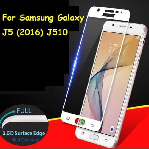 For Samsung Galaxy J5 2016 J510 Full Cover Tempered Glass Screen Protector Ultra Thin Premium Explosion-proof Protective Film