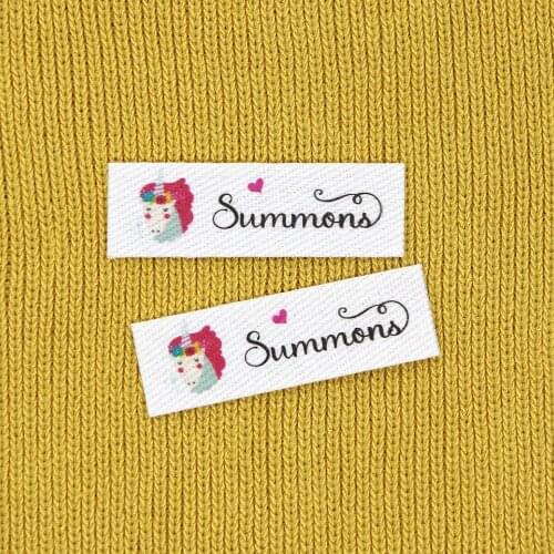 120 pieces Custom logo labels, Personalized name tags for children, Iron on label, Custom Clothing Labels, Name Tags(YT213)