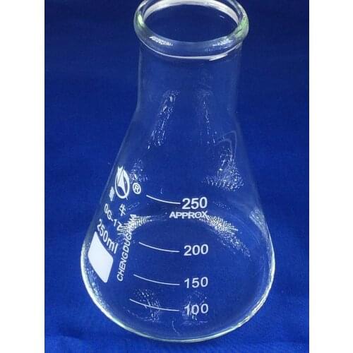 250ml,Glass Erlenmeyer Flask,glass conical flask,wide neck ,Laboratory glassware