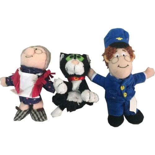 3pcs/lot Postman Pat Plush Toys Mini Size Below 10cm Finger Plush