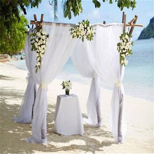 5/10m transparent crystal organza tulle roll tulle curtain fabric wedding banquet decoration DIY baby shower 5z