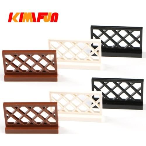 85pcs 1x4 City Accessories DIY Building Blocks Garden Potted House Fence Pillar Wall MOC Parts Brick