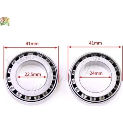 91683 Pressure Bearing 91683/22.5 ( 1 PC ) + 91683/24 ( 1 PC ) = Total ( 2 Pcs ) ABEC-1 Taper Roller Steering Bearings