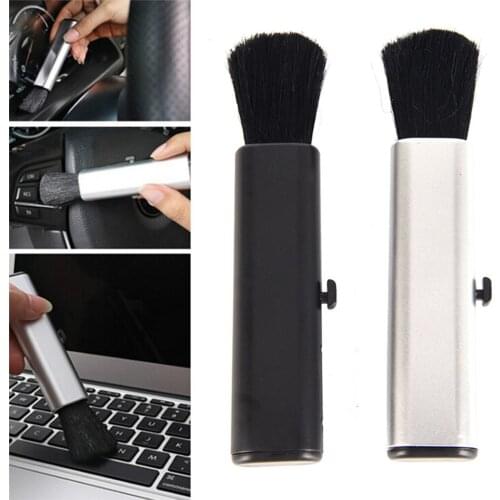 Car Air Conditioner Outlet Vent Dust Removal Brush Soft Bristle Dashboard Keyboard Cleaning Tools