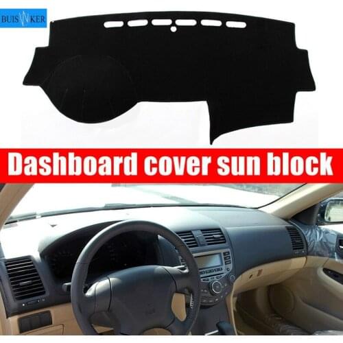 Anti-UV Dashboard Cover Dashmat Mat Pad Sun Shade Instrument Carpet Car Styling For Honda Accord 7th 2003- 2006 2007 Accessories