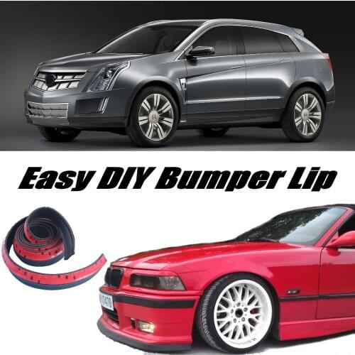 Bumper Lip Deflector Lips For Cadillac Provoq Front Spoiler Skirt For to Tuning Car View / Body Kit / Strip
