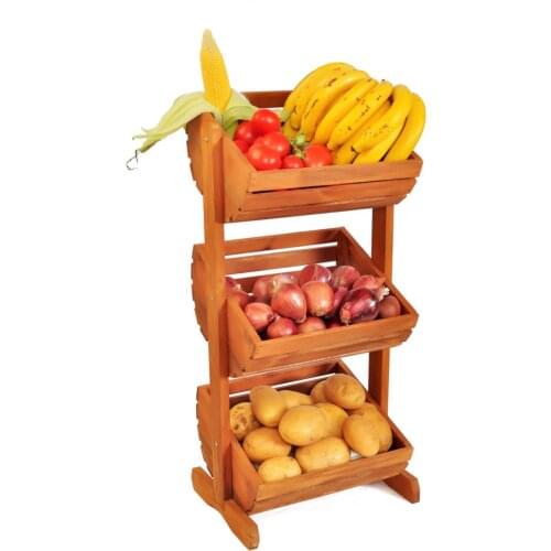 Wood Crisper Fruit Bowl