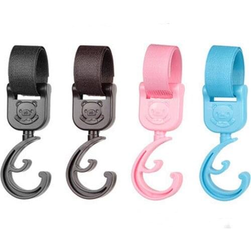 2pcs Baby Hanger Baby Bag Stroller Hooks Pram Rotate 360 Degree Baby Car Seat Accessories Stroller Organizer