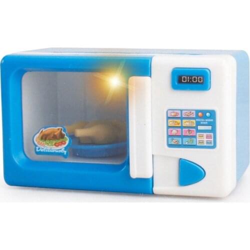 Childrens Girl Games Play Nourriture Miniature Toys Developmental Educational Pretend Play Home Appliances Gift Microwave Oven