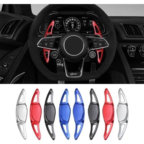For Audi RS3 RS4 RS5 2017 2018 R8 TT RS 2016 2017 2018 Car accessories Aluminum Steering Wheel Paddle Extension Shifter styling