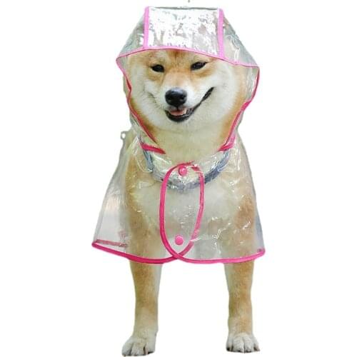 Dog Raincoat Transparent Waterproof Nano-Level Three-Layer PVC Material High-Quality Three-Dimensional Cutting Durable Wear