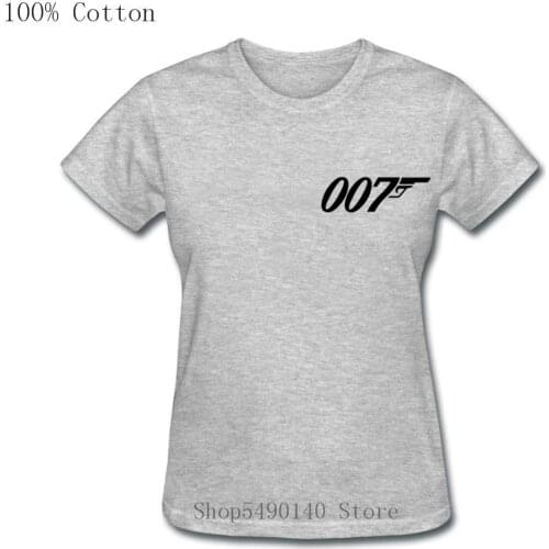 Classic Movies Film James Bond Secret Warrior T Shirt Short Sleeves O Neck Fashion Cotton Women 007 Legends T-Shirt Hipster Tees
